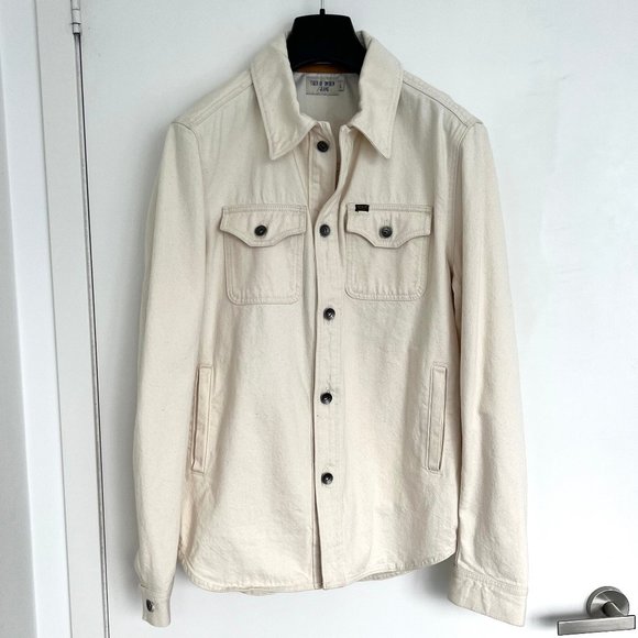 Tiger of Sweden Jeans - Off-White Denim Get Shirt - Size L - Picture 1 of 10
